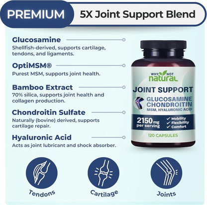 Glucosamine, Chondroitin, MSM, Joint Support Supplement - Knee pain