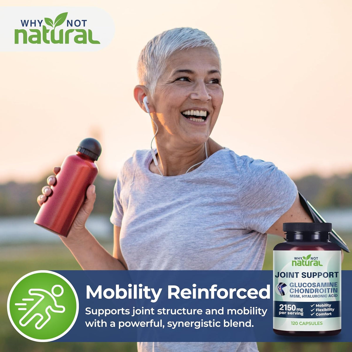 Glucosamine, Chondroitin, MSM, Joint Support Supplement - Knee pain