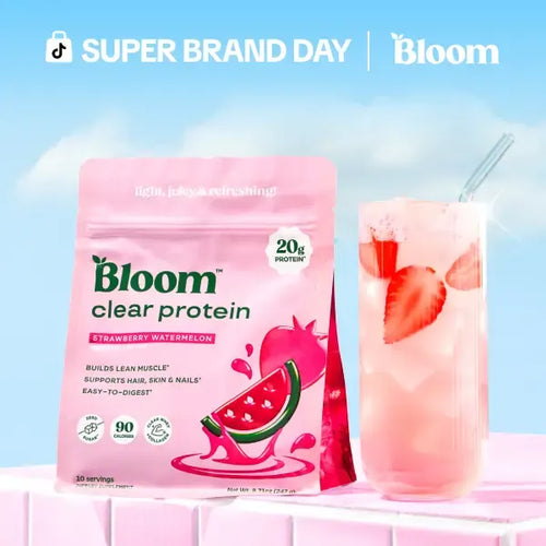 Bloom Nutrition Clear Protein - Clear Whey + Collagen Protein Blend | 20g Protein, 90 Calories, 0g Sugar, Light & Refreshing Fruity Drink | Protein for Women-Shop